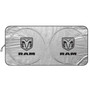 RAM Logo Universal Fit One-Piece Easy Folding Silver Reflective Fabric Windshield Sun Shade (size: 64"x 32")