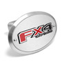 Ford F-150 FX4 Off-Road 3D Logo on Brushed Oval Billet Aluminum 2 inch Tow Hitch Cover