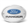 Ford Ranger 3D Logo on Brushed Oval Billet Aluminum 2 inch Tow Hitch Cover