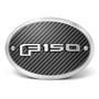 Ford F-150 2015 up 3D Logo on Carbon Fiber Look Oval Billet Aluminum 2 inch Tow Hitch Cover