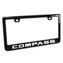 Jeep Compass Black Real 3K Carbon Fiber Finish ABS Plastic License Plate Frame