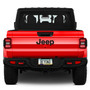 Jeep Gladiator in 3D Black on Black Metal License Plate Frame