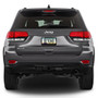 Jeep Grand Cherokee in 3D Black on Black Metal License Plate Frame