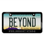 Jeep Rubicon in 3D Black on Black Metal License Plate Frame