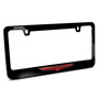 Jeep Trailhawk in 3D Black on Black Metal License Plate Frame