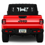 Jeep Gladiator Real Carbon Fiber Nameplate Chrome Stainless Steel License Frame