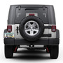 Jeep Rubicon Real Carbon Fiber Nameplate Chrome Stainless Steel License Frame