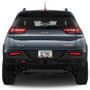 Jeep Trailhawk Real Carbon Fiber Nameplate Chrome Stainless Steel License Frame