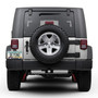 Jeep Wrangler Real Carbon Fiber Nameplate Chrome Stainless Steel License Frame