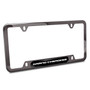 Jeep Grand Cherokee Black Insert Gunmetal Chrome Stainless Steel License Plate Frame