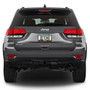 Jeep Trailhawk Real Carbon Fiber Insert Gunmetal Chrome Stainless Steel License Plate Frame