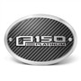 Ford F-150 Platinum 3D Logo on Carbon Fiber Look Oval Billet Aluminum 2 inch Tow Hitch Cover