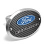 Ford Explorer 3D Logo on Carbon Fiber Look Oval Billet Aluminum 2 inch Tow Hitch Cover