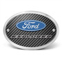 Ford Explorer 3D Logo on Carbon Fiber Look Oval Billet Aluminum 2 inch Tow Hitch Cover