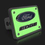 Ford Edge 3D Logo Night Glow Luminescent Billet Aluminum 2 inch Tow Hitch Cover