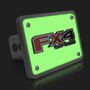 Ford F-150 FX4 Off-Road 3D Logo Night Glow Luminescent Billet Aluminum 2 inch Tow Hitch Cover
