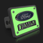 Ford Platinum 3D Logo Night Glow Luminescent Billet Aluminum 2 inch Tow Hitch Cover