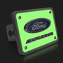 Ford Explorer 3D Logo Night Glow Luminescent Billet Aluminum 2 inch Tow Hitch Cover