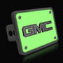 GMC 3D Logo Glow in the Dark Luminescent Billet Aluminum 2 inch Tow Hitch Cover