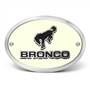 Ford Bronco 3D Logo Night Glow Luminescent Oval Billet Aluminum 2 inch Tow Hitch Cover