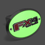 Ford F-150 FX4 Off-Road 3D Logo Night Glow Luminescent Oval Billet Aluminum 2 inch Tow Hitch Cover