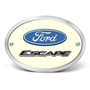 Ford Escape 3D Logo Night Glow Luminescent Oval Billet Aluminum 2 inch Tow Hitch Cover