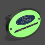 Ford Expedition 3D Logo Night Glow Luminescent Oval Billet Aluminum 2 inch Tow Hitch Cover