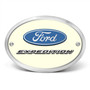 Ford Expedition 3D Logo Night Glow Luminescent Oval Billet Aluminum 2 inch Tow Hitch Cover