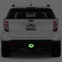 Ford Explorer 3D Logo Night Glow Luminescent Oval Billet Aluminum 2 inch Tow Hitch Cover