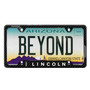 Lincoln Logo Black Real Carbon Fiber 50 States License Plate Frame