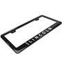 Lincoln Logo Black Real 3K Carbon Fiber Finish ABS Plastic License Plate Frame