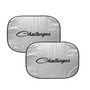 Dodge Challenger Classic Logo Dual Panels 28" x 24" Folding Windshield Sun Shade