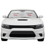 Dodge Charger R/T Classic Logo Dual Panel 28" x 24" Folding Windshield Sun Shade