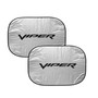 Dodge Viper Logo Dual Panels 2-28" W x 24" L Easy Folding Windshield Sun Shade