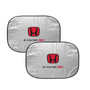 Honda Red Logo Civic Si Dual Panels Easy Folding Windshield Sun Shade for Cars