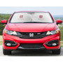 Honda Red Logo Civic Si Dual Panels Easy Folding Windshield Sun Shade for Cars