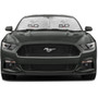 Ford Mustang Pony and 5.0 Dual Panels Easy Folding Windshield Sun Shade