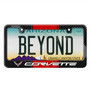 Chevrolet Corvette C7 Red Racing Stripes Real Carbon Fiber License Plate Frame