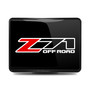 Chevrolet Z71 Off Road UV Graphic Black Metal Face-Plate on ABS Plastic 2 inch Tow Hitch Cover