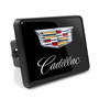 Cadillac Crest Logo UV Graphic Black Metal Face-Plate on ABS Plastic 2 inch Tow Hitch Cover