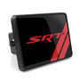 Dodge SRT UV Graphic Black Metal Face-Plate on ABS Plastic 2 inch Tow Hitch Cover