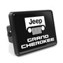 Jeep Grand Cherokee UV Graphic Black Metal Face-Plate on ABS Plastic 2 inch Tow Hitch Cover