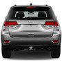 Jeep Grand Cherokee UV Graphic Black Metal Face-Plate on ABS Plastic 2 inch Tow Hitch Cover