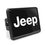 Jeep UV Graphic Black Metal Face-Plate on ABS Plastic 2 inch Tow Hitch Cover