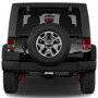 Jeep UV Graphic Black Metal Face-Plate on ABS Plastic 2 inch Tow Hitch Cover