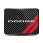 Dodge UV Graphic Carbon Fiber Look Metal Face-Plate on ABS Plastic 2 inch Tow Hitch Cover