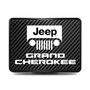 Jeep Grand Cherokee UV Graphic Carbon Fiber Look Metal Face-Plate on ABS Plastic 2 inch Tow Hitch Cover