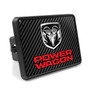 RAM Power Wagon UV Graphic Carbon Fiber Look Metal Face-Plate on ABS Plastic 2 inch Tow Hitch Cover