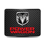 RAM Power Wagon UV Graphic Carbon Fiber Look Metal Face-Plate on ABS Plastic 2 inch Tow Hitch Cover