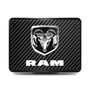 RAM UV Graphic Carbon Fiber Look Metal Face-Plate on ABS Plastic 2 inch Tow Hitch Cover